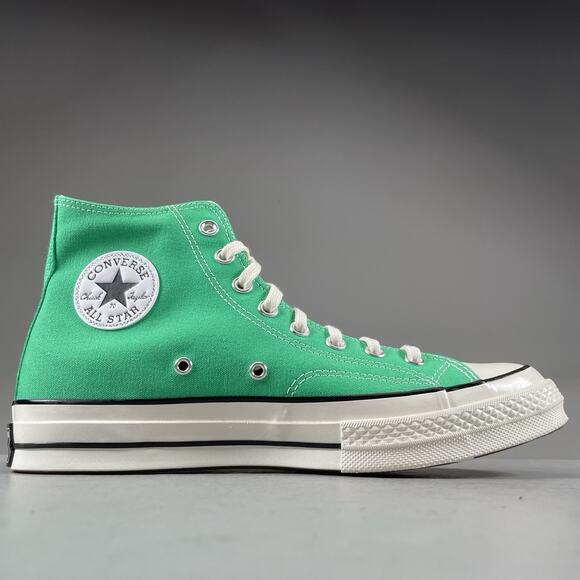Mens 9 Womens 11 Converse Chuck 70 Hi Green Canvas Classic Casual Sneakers Shoes - Picture 5 of 9